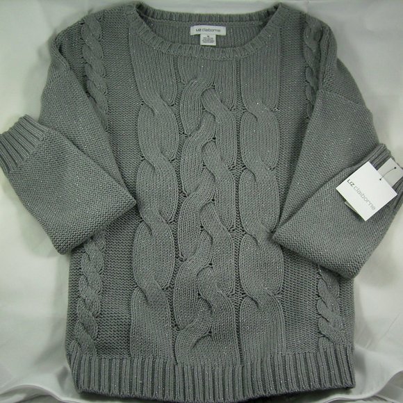 Liz Claiborne Grey Heather Sweater - Picture 2 of 7